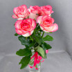 Букет из 5 розовых роз (60см) 2