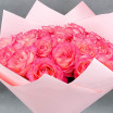 Великолепие - букет из розовых роз 3